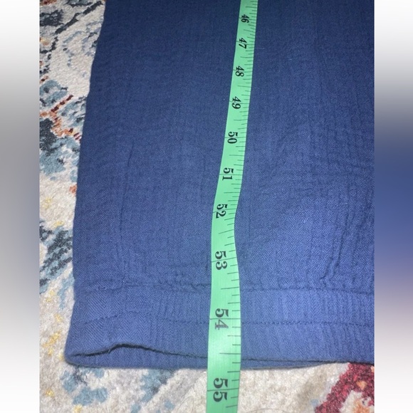 Madewell women 6 Lightspun Tapered Leg Jumpsuit Coastal Blue cotton MC943 gauze - Picture 13 of 13